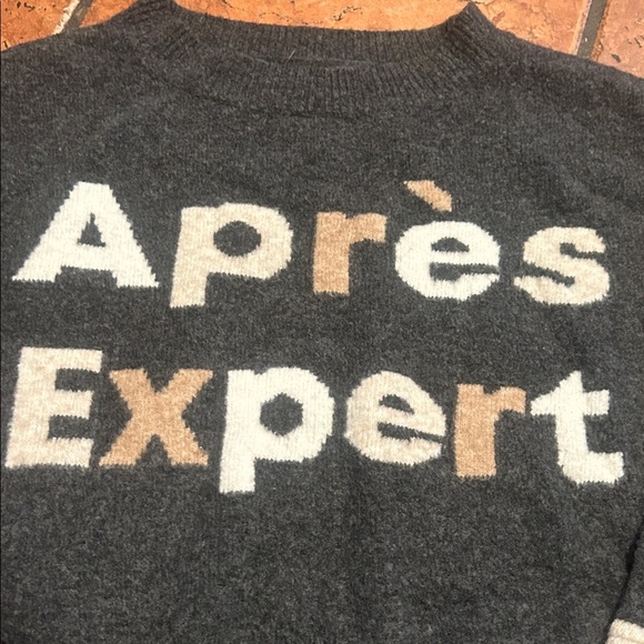 Lou & Grey Après Expert Sweater in Black and Tan - Picture 3 of 9